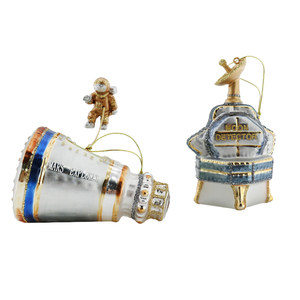 <span class=keywords><strong>Module</strong></span> astronaute hors ornement de Noël Ornement d'intérieur Décoration d'arbre de Noël Nouveau design personnalisation Verre Plastique <span class=keywords><strong>lunaire</strong></span> - Product Image 1