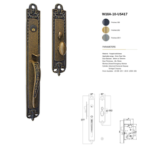 Factory Price All Copper Luxury Style Large Door <b>Lock</b> for the Apartment Interior Bedroom Wooden Door - Product Image 2