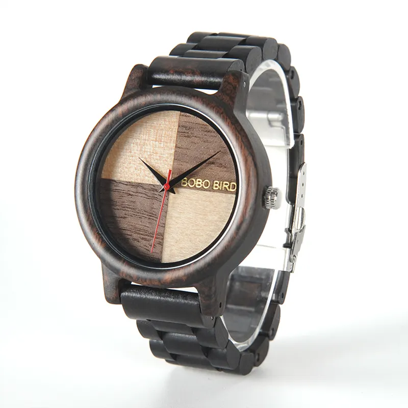 Resell Handmade bobo bird wristwatch 2035 miyota Hot Sale wholesale handcrafted wood original watches for Men