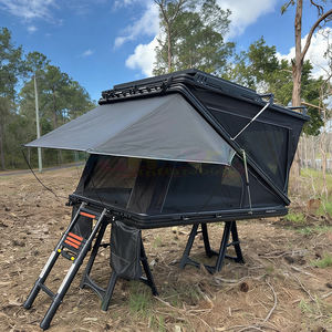 Tienda de Campaña para Techo de Auto en Forma de Z para 2-4 Personas, Carcasa Rígida de Aluminio ABS, Ligera, Impermeable, para 4 Estaciones, con Escalera - Product Image 6