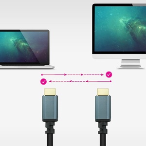 Cable HDMI 2.1 8K, A/M-A/M, negro, 1.5 m, ideal para transmisión de audio y video de alta definición y conexión de dispositivos - Product Image 1