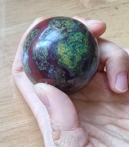 Prix de gros, Vente chaude : Boule de cristal en pierre de sang de dragon africaine, Sphère de pierre précieuse de guérison, Décoration d'intérieur - Product Image 5