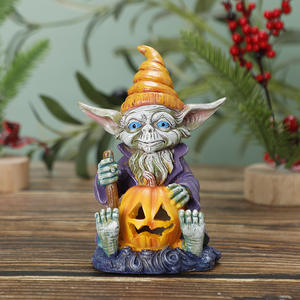 Gnomo Decorativo de Resina para <span class=keywords><strong>el</strong></span> Hogar con Diseño de Calabaza Alienígena de Halloween, <span class=keywords><strong>Duende</strong></span> de Jardín Rudolph - Product Image 6