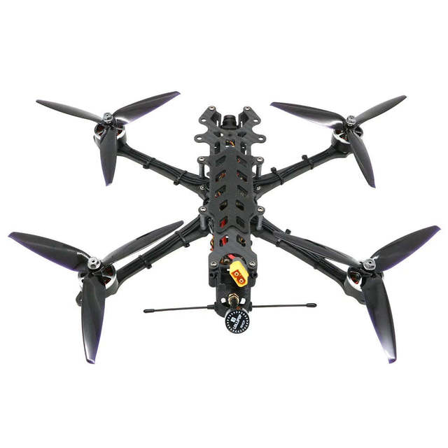 7-Inch Carbon Fiber Frame FPV Drone Kit with F4 V3 Flight Control 50A ESC 1500KV Motor 1300mW 5.8G 40CH VTX ELRS 3300mah Battery