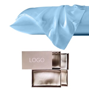 Il sonno di lusso leggero usa le migliori federe con maschera per gli occhi in seta di gelso da 22MM 2 set con borsa - Product Image 1