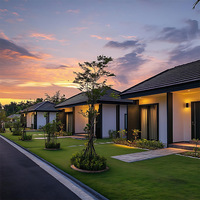 Casa Modular Prefabricada de Lujo de 2 Pisos, Solución Integral de Entrega Rápida y Moderna, Villa Prefabricada de Hormigón y Cemento