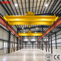 Pont roulant à double poutre multi-tonnages 5, 10, 20 tonnes avec réducteur moteur trois-en-un et chariot de levage télécommandé