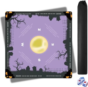 Preciosa Alfombrilla de Mahjong Americana con Diseño de Santa, Plegable, Duradera, Ecológica, de Caucho Natural, Cubierta Antideslizante para Juegos de Mesa - Product Image 2