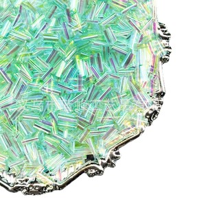 Vendita calda di perle di vetro fatto a mano fai da te accessori per gioielli colorato tubo e cristallo di perle di riso in vetro - Product Image 5