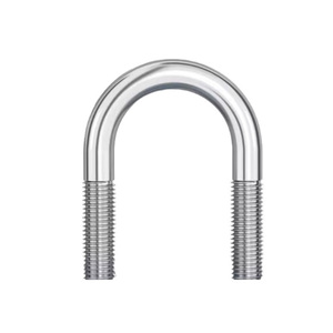 Boulon en U en acier inoxydable 304 avec écrous, fixation par boulon en U pour l'installation de tuyaux, accessoires de quincaillerie - Product Image 2