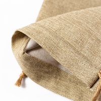 Sacs à faveur en lin imprimés personnalisés, sacs en toile de Jute écologique avec cordon, bon marché, 50 pièces