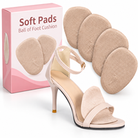 Coussinets pour l'avant-pied pour femmes, à porter toute la journée avec des talons hauts, rembourrage en gel souple, soulage la pression sur l'avant-pied