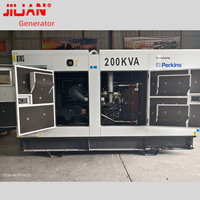Groupe électrogène Perkins 1106A, moteur de 200 KVA 160 KW, triphasé, 200KW 50HZ avec ATS
