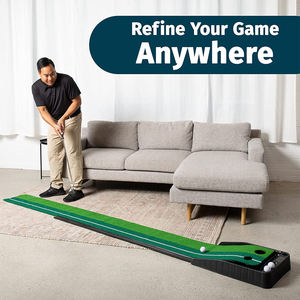 Tapis d'entraînement de golf portable avec retour de balle pour l'entraînement au putting - Product Image 2