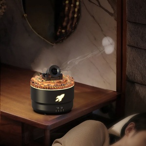 Diffuseur d'huiles essentielles portable à ultrasons, nouveau design, simulation de fissures de lave volcanique, pour la maison, cadeau - Product Image 6