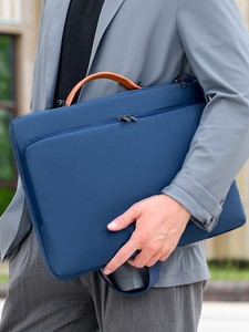 Sac à ordinateur portable imperméable en Oxford, mallette durable, portable, tendance, classique, jeune, de haute qualité, fermeture éclair, mallette en cuir véritable - Product Image 5