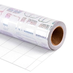 Custom Eco-Friendly Recyclable Metallized <b>Paper</b> Roll Holographic <b>Pattern</b> Double-Sided Coated Waterproof for Gift Craft Digital - Product Image 1