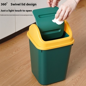 2025 Mới Hợp Đồng Thiết Kế Đu Nắp Thùng Rác Có Thể Hộ Gia Đình Nhựa Bin Cho Phòng Tắm Phòng Khách Chất Thải Thùng Rác Phân Loại - Product Image 3