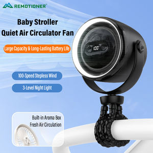 Ventilador Recargable con Clip para Bebés, Mini Ventilador Portátil para Cochecito con Trípode Flexible Tipo Pulpo - Product Image 2