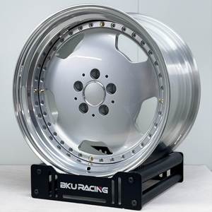 Jantes forgées Bku 2 pièces style old school, personnalisées 5x112 16 17 18 pouces, en alliage pour <span class=keywords><strong>Mercedes</strong></span> Benz W123 <span class=keywords><strong>W124</strong></span> W126 W202 W204 W126 - Product Image 5