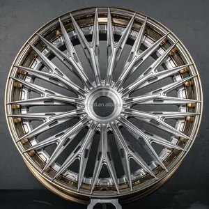 Brushing roda perak 20x9. 5j 5X112 5X130 velg tempa mobil Untuk benz Rolls-Royce