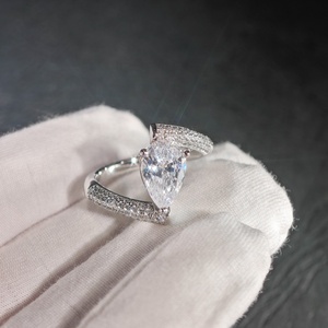 Joias Finas GRA Iced Out Bling VVS D Color Moissanite Anel de Prata Esterlina 925 Passa no Teste de Diamante para Mulheres e Homens - Product Image 3