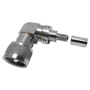 Conectores UHF EZ-240-UM-RA-X MACHO (ENCLAVABLE) DE ÁNGULO RECTO SIN RF - Product Image 1
