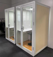 Cabine de réunion insonorisée modulaire silencieuse pour bureau à domicile avec matériau absorbant le son à 60%