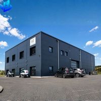 Edificio Prefabricado de Acero, Cobertizo Metálico, Taller, Almacén Industrial, Nave de Almacenamiento, Kit de Estructura de Acero Galvanizado