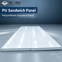 Panneau sandwich en PU personnalisé, panneau mural isolé en polyuréthane pour bâtiment préfabriqué, chambre froide