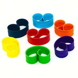 Bracelets claquettes personnalisés avec logo de dessin animé, bracelets de bras pour la course nocturne, bracelets en caoutchouc de différentes couleurs, bracelets claquettes DIY pour enfants - Product Image 2
