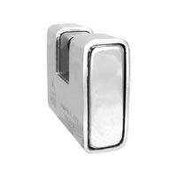 Traitement de surface en acier 90mm Fer Serrure robuste Cadenas rectangulaire en laiton