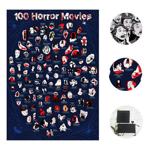 Poster Classici di <span class=keywords><strong>Film</strong></span> Horror 100 Pezzi, Poster da Grattare di Thriller, Poster di <span class=keywords><strong>Film</strong></span> con 100 Fantasmi da Grattare - Product Image 3