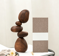 Pierre d'équilibre créative de style nordique, accessoires de décoration pour la maison, ornements écologiques, décoration rustique en bois, accessoire de décoration pour la maison en bois