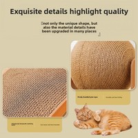 Arbre à chat moderne avec hamac, niche, griffoir multi-niveaux en sisal, compact pour intérieur