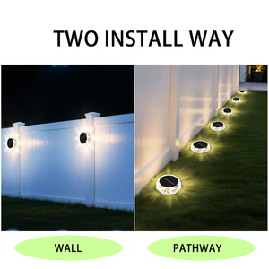 Lampe solaire rechargeable pour extérieur, batterie au lithium, IP54, éclairage paysager, du crépuscule à l'aube, pour pelouse, jardin, patio, allée - Product Image 5