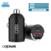 Chargeur de voiture double USB Type-C en métal pour Mini, 60W 48W 40W 38W, avec charge rapide PD 30W QC 18W pour téléphone portable et écouteurs