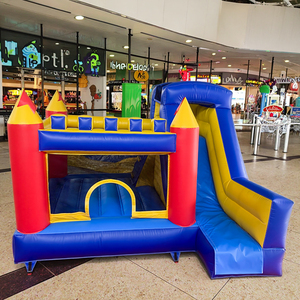 Lâu đài hơi ngoài trời thiết kế mới 2025, kích thước 4m*4m*2.5m, chất liệu PVC, có cầu trượt, nhà phao nhảy cho trẻ em trong nhà và ngoài trời - Product Image 6