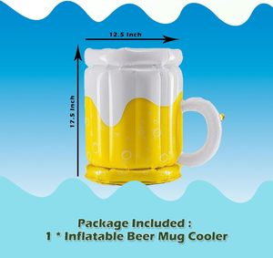 Grand glacière gonflable pliable de 10 pieds cubes en PVC pour mugs à bière, fêtes au bord de la piscine, barbecues d'été et décorations - Product Image 2
