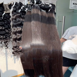 Extensiones de cabello alineadas con cutícula virgen camboyana sin procesar cruda doble dibujado sin enredos sin desprendimiento Natural suelta onda profunda Afro - Product Image 3