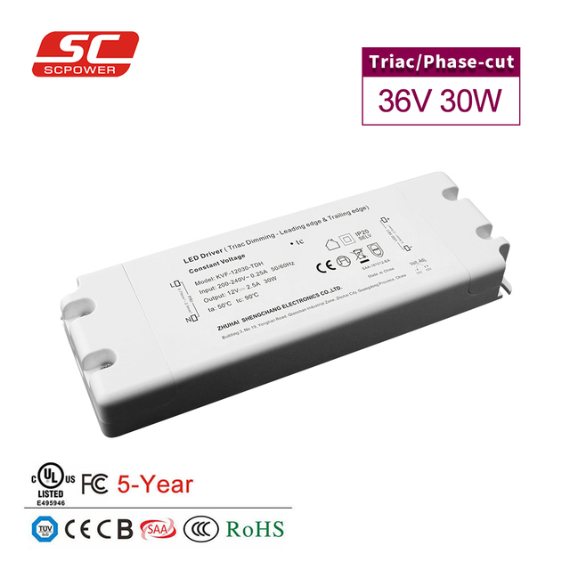 Flicker Free Triac (leading or Trailing Edge) PWM Output 60W 12V/ 24V 36V 48V LED Driver
