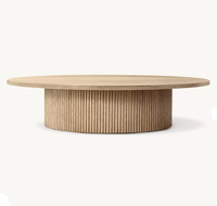 Table basse circulaire RH Mulholland Road, table de salon moderne de haute qualité pour villa et hôtel, mobilier de salon