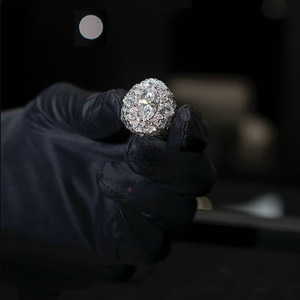 Sparkling VVS Lab Grown Diamond Statement Ring Mens Event Party Jewelry - Product Image 3