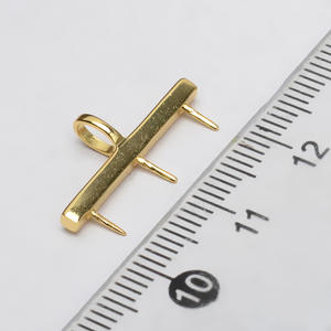 Colgante de Plata S925 con 3 Cuentas para Mujer, 7-8 Pulgadas, Accesorios de Joyería DIY, Colgantes Finos, Dijes de Moda, Bandeja Vacía 2969 - Product Image 3