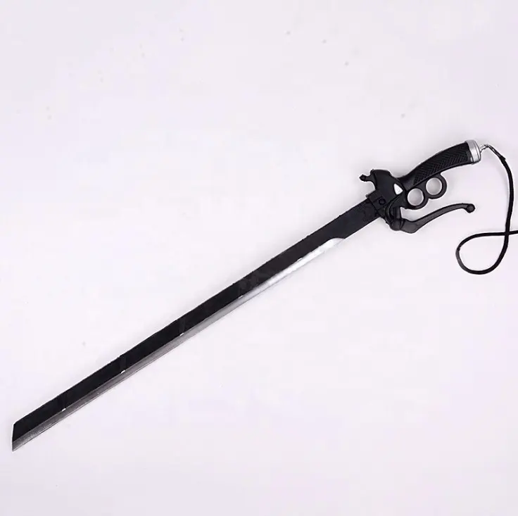 2020 popolare Giapponese anime Attacco su Titano Mikasa nero DELL'UNITÀ di elaborazione di schiuma cosplay spada giocattolo
