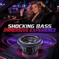Subwoofer de voiture actif de 12 pouces, 4000 W de puissance maximale, 2 plus 2 ohms, cadre en aluminium, amplificateur de classe D chromé pour système audio de voiture