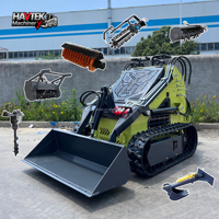 Mini-chargeuse sur chenilles HAVTEK T460 avec moteur essence RATO de 20 kW, débit hydraulique élevé, chargeuse sur chenilles puissante
