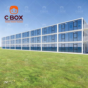 Cbox Customized Prefab Hotel Modern Suites Glass Curtain Wall Building Resort Flat Pack Apartment Bedroom Mobile Container House - Product Image 6