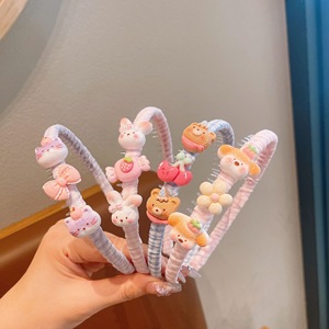 Serre-têtes d'été pour enfants, mignons motifs animaux, bandeaux coréens qui n'abîment pas <span class=keywords><strong>la</strong></span> tête du bébé, accessoires de coiffure pour filles - Product Image 1