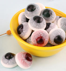 Atacado Custom Sample Pack Doce Gummy Eyeball <span class=keywords><strong>Candy</strong></span> Halal Fruit Jam Cheio Gummy Eye <span class=keywords><strong>Candy</strong></span> para o Halloween - Product Image 3